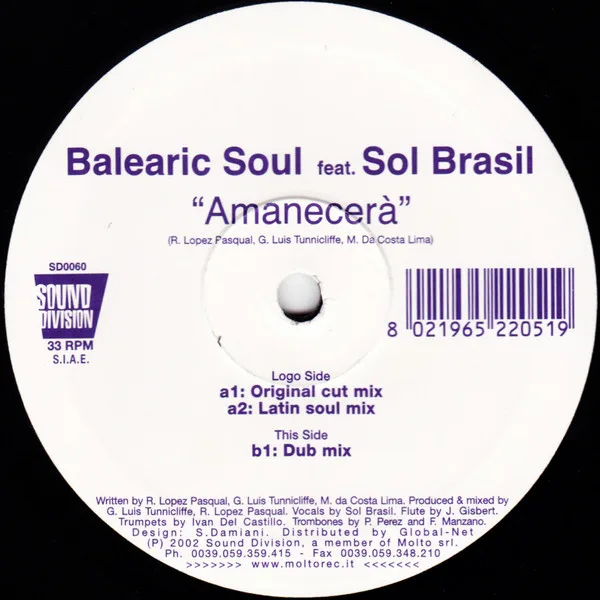 Amanecera artwork by Balearic Soul feat. Sol Brasil